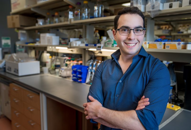 Ubadah Sabbagh in Fralin Biomedical Research Institute Lab