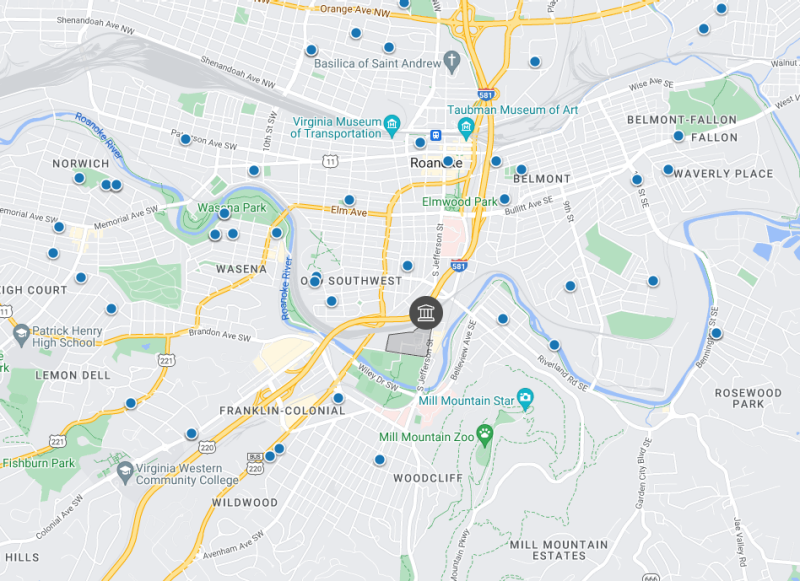 off campus housing map screenshot